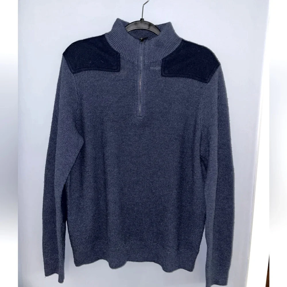 Vineyard Vines Merino 1/4 Zip Sweater Mens XL Navy